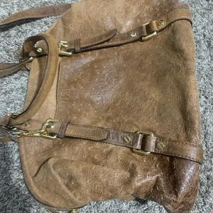 Suede.brown handbag